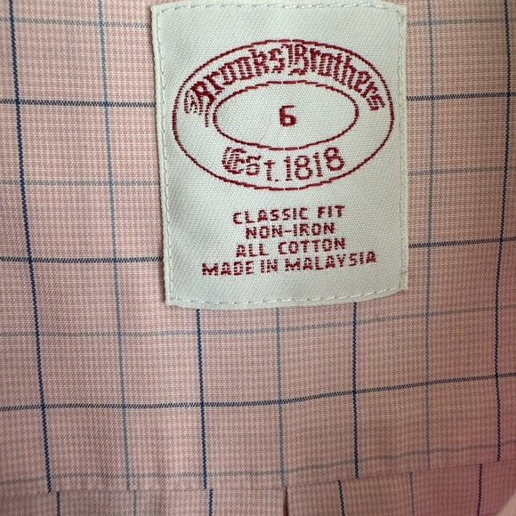 Brooks Brother Classic fit non-iron all cotton button down size 6. - Picture 4 of 7